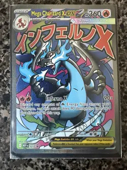 Mega Charizard X EX 023 ME Mega Evolution Promo Holo 360 HP Pokemon TCG English - Image 1