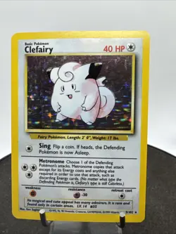 Vintage Pokemon Wotc Base Set: Clefairy 5/102 Holo - Image 1
