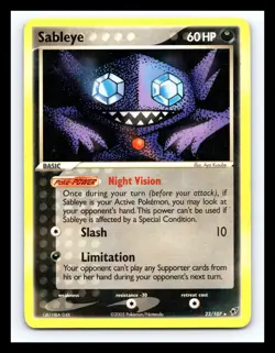 💥 SABLEYE # 23/107 Pokemon TCG Deoxys Non Holo 2005 - Image 1