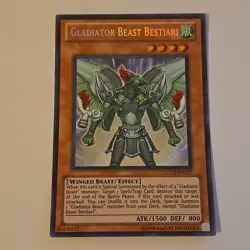 YUGIOH Secret Rare Gladiator Beast Bestiari LCGX-EN237 Unlimited - Image 1