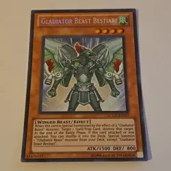 YUGIOH Secret Rare Gladiator Beast Bestiari LCGX-EN237 Unlimited - Image 2