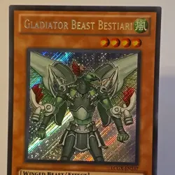YUGIOH Secret Rare Gladiator Beast Bestiari LCGX-EN237 Unlimited - Image 4