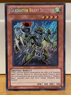 Gladiator Beast Secutor - LCGX-EN240 - Secret Rare - Unlimited Edition - VLP - Image 1