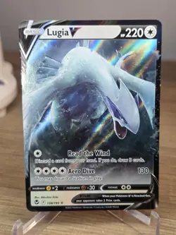 Lugia V #138/195 Holofoil Silver Tempest Near Mint Pokemon - Image 5