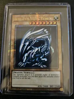 QCR Blue-Eyes White Dragon Quarter Century Secret Rare Yugioh NM TCG MP24-EN001 - Image 1