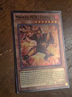 Masked Hero Furnace MZMU-EN015 Super Rare Yugioh 1st Edition Maze of Muertos NM - Image 2