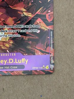 Monkey D Luffy OP09-119 SEC ALT ART | English | ONE PIECE CCG LP - Image 5