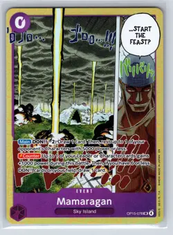 Mamaragan OP15-078 Super Rare Adventure on Kami's Island One Piece Foil NM - Image 1