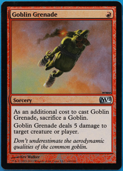 Goblin Grenade FOIL Magic 2012 / M12 HEAVILY PLD Uncommon CARD (498723) ABUGames - Image 1