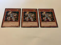 3x Feedback Warrior - YS11-EN007 Yugioh Yu Gi Oh! 3 x3 Playset 1st Edition - Image 1