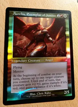 MTG Magic: # FOIL # Aurelia, Verfechterin des Rechts, Exemplar of Justice, Engel - Image 1