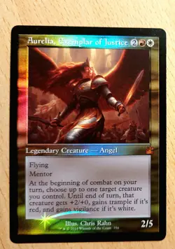MTG Magic: # FOIL # Aurelia, Verfechterin des Rechts, Exemplar of Justice, Engel - Image 2