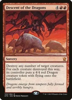 "Descent Of The Dragons" - Magic The Gathering - Dragons of Tarkir - Image 1