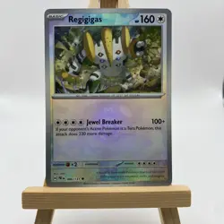 Pokemon TCG Regigigas 086/131 Master Ball Holo Prismatic Evolutions Mint - Image 1