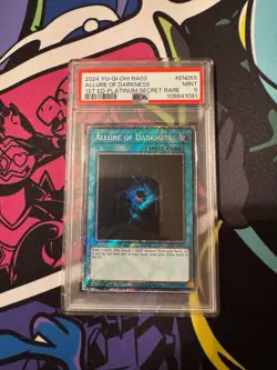 Allure Of Darkness [Platinum Secret Rare] RA03-EN055 YuGiOh PSA 9 - Image 1