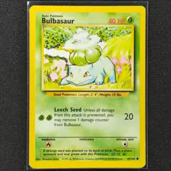 Bulbasaur - 44/102 - Common - Base Set - Pokemon Card - NM/M - Image 1