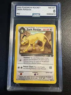 Pokemon Dark Persian 42/82 Team Rocket Uncommon Regular 60 HP AGS 8 English - Image 1