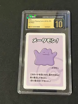 CGC Pristine 10 Ditto Pokemon Old Maid 2019 Japanese - Image 3