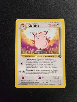 MP Clefable 17/64 Jungle Unlimited Non Holo Rare 1999 WOTC Pokemon TCG - Image 1