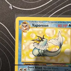 Vaporeon 28/64 Jungle Regular Non Holo WoTC Unlimited LP Condition 1999 Pokemon - Image 2