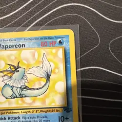 Vaporeon 28/64 Jungle Regular Non Holo WoTC Unlimited LP Condition 1999 Pokemon - Image 3