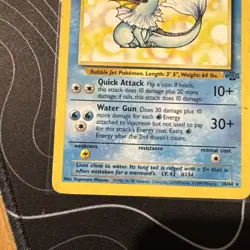 Vaporeon 28/64 Jungle Regular Non Holo WoTC Unlimited LP Condition 1999 Pokemon - Image 5