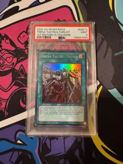 Triple Tactics Thrust [Ultra Rare] RA03-EN072 YuGiOh Bonanza PSA 9 - Image 1