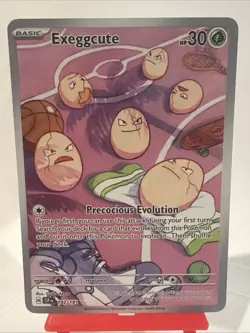 Pokemon Scarlet & Violet Surging Sparks Exeggcute 192/191 Illustration Rare - Image 1