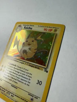 Pokemon TCG Raichu – Fossil Set 14/62 – Holo Rare – 1999 – Vintage WotC - Image 2