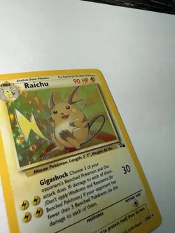 Pokemon TCG Raichu – Fossil Set 14/62 – Holo Rare – 1999 – Vintage WotC - Image 3