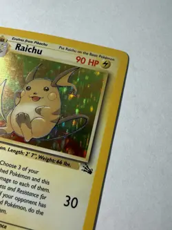 Pokemon TCG Raichu – Fossil Set 14/62 – Holo Rare – 1999 – Vintage WotC - Image 4