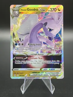 Pokemon Hisuian Goodra VSTAR 136/196 Lost Origin Sword & Shield ULTRA RARE - Image 1