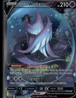 Galarian Articuno V 170/198 Chilling Reign Ultra Rare Pokemon - Image 1