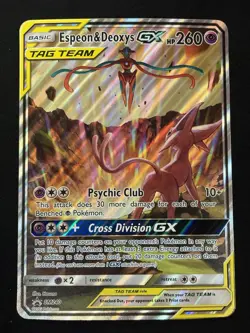Espeon & Deoxys GX SM240 Oversized Promo Jumbo Pokemon Card - Image 2