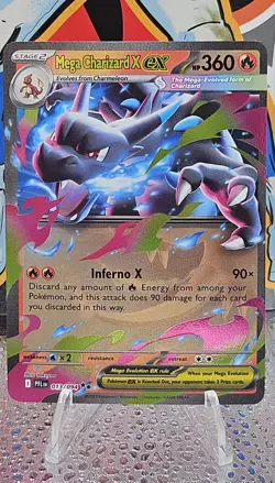 Pokemon TCG Mega Charizard X ex 013/094 Phantasmal Flames NM - Image 1