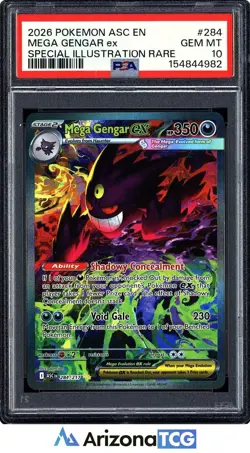 Pokemon 2026 Mega Gengar ex 284/217 SIR Ascended Heroes GEM MINT PSA 10 - Image 1