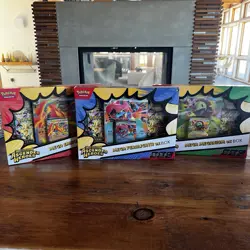 3 Pokemon TCG Ascended Heroes Mega ex Box Bundle Feraligatr Emboar Meganium New - Image 1
