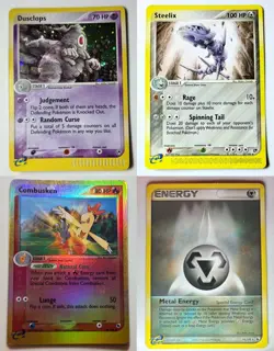 Pokemon E Reader LOT (4) Sandstorm Ruby Sapphire Dusclops Combusken Reverse Holo - Image 1