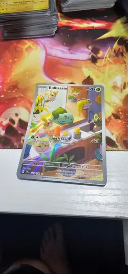 The Pokemon Company Bulbasaur Illustration Rare Full Art Holo SV07 143/142 - Image 1