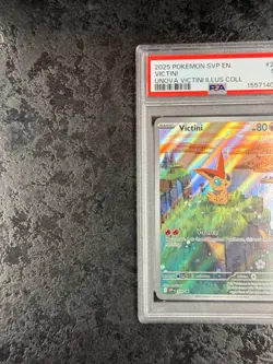 2025 POKEMON SVP EN VICTINI UNOVA VICTINI ILLUS COLL #208 NM PSA 7 - Image 3