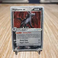 Pokemon TCG Mightyena ex 101/110 Holon Phantoms Stage 1 Ultra Rare Holo 100HP - Image 1