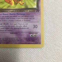 Dark Kadabra 39/82 1st Edition Team Rocket 2000 Vintage WOTC Pokemon TCG Card - Image 3