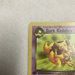 Dark Kadabra 39/82 1st Edition Team Rocket 2000 Vintage WOTC Pokemon TCG Card - Image 5