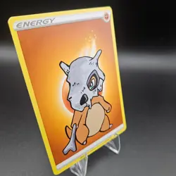 Cubone Fighting Energy Pokemon Card — Hand Painted. - Image 2