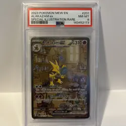 2023 Pokemon Mew en Alakazam EX Special Illustration Rare #201 PSA 8 - Image 1