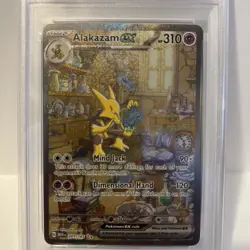 2023 Pokemon Mew en Alakazam EX Special Illustration Rare #201 PSA 8 - Image 2