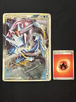 Palkia & Dialga Legend 101/102 & 102/102 Oversized Promo Jumbo Pokemon Card - Image 1
