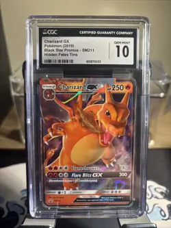 CGC 10 Gen Mint Charizard GX SM211 Black Star Promo Hidden Fates 2019 Pokemon - Image 1