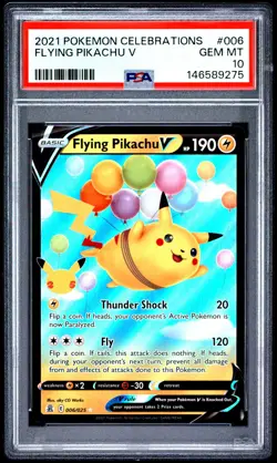 Flying Pikachu V 006 Celebrations Pokemon PSA 10 - Image 1