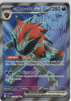Pokemon N's Zoroark ex 175/159 Full Art Ultra Rare Journey Together NM Card - Image 1